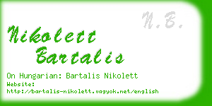 nikolett bartalis business card